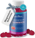 Sugar-Free Magnesium Gummies for Adults - High Potency Magnesium Citrate Supplement, Easy to Chew, No Artificial Sweeteners, Vegan, Anti-Stress, Sleep Support, Muscle Health & Relaxation, 60 Gummies