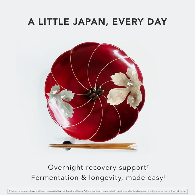 Japanese Longevity Supplement | Black Vinegar (Kurozu) & Okinawa Fermented Rice Extract | Supports Energy, Healthy Aging & Overnight Recovery | 30 Servings (180 Softgels) | Daily Routine 3-Pack