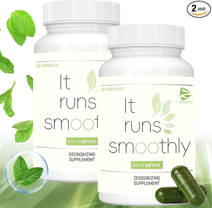 Generic Body Deodorizing Supplement Works, Chlorophyll Capsules for Body Odor, Pills for Body Odor Control, Internal Deodorant, Immune & Digestion Support, Vegan Friendly (2pcs)