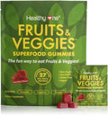 Fruits & Veggies Sugar-Free Gummies - 27 Whole Foods - Equals 3 Servings of Fruits & Vegetables - Improve Energy, Focus & Immune Function - Fiber - Antioxidants - Organic Ingredients - 14 Packets