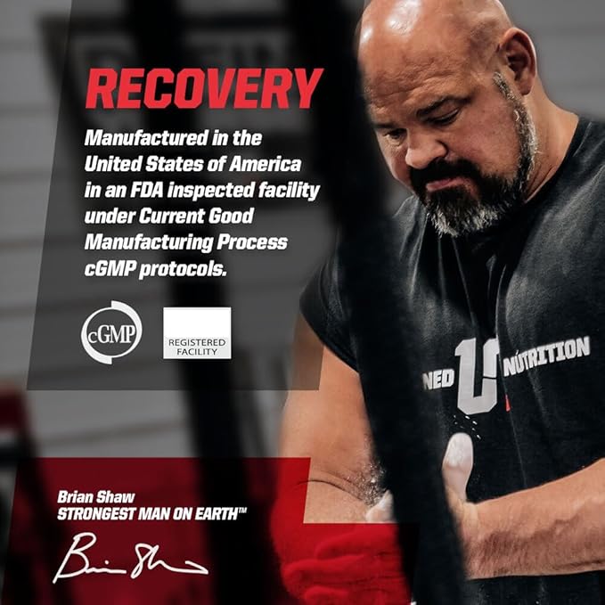 Undefined Nutrition Recovery by Brian Shaw - Oral Liquid Hyaluronic Acid (HA) + MSM - Protects Joints and Muscles, Reduces Post Workout Soreness – Joint and Connective Tissue Repair Supplement – 24 oz