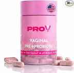 Pro-V Women’s Probiotic with Prebiotics & Cranberry - 4-in-1 Synbiotic for Vaginal Health, pH Balance, Odor & Urinary Tract Support - Daily Feminine Microbiome Supplement - 30 CT