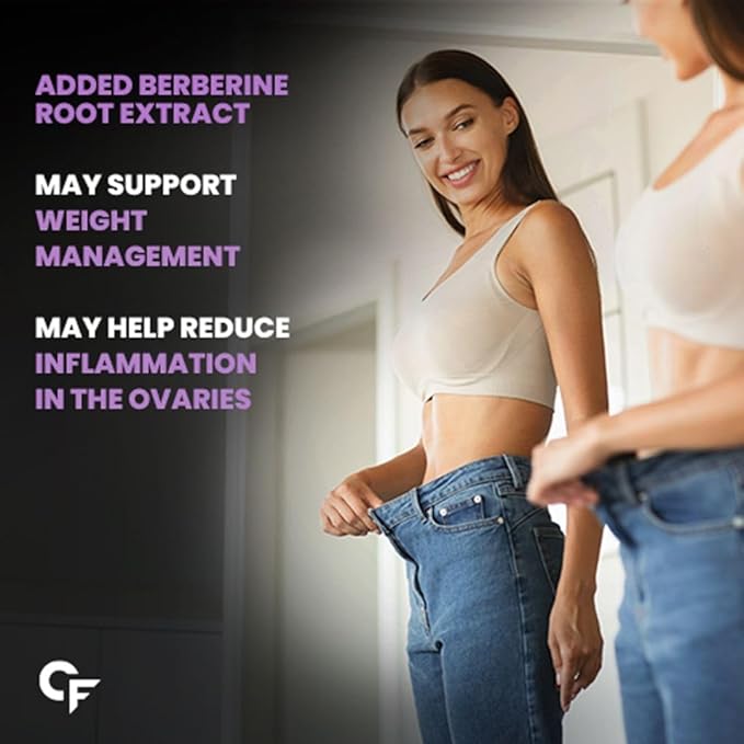 Carbamide Forte PCOS Supplements for Women with 40:1 Ratio of Myo Inositols to D Chiro Inositol | Inositol Supplement for PCOS - 60 Veg Tablets