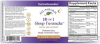 Native Remedies 10-in-1 Natural Sleep Aid for Adults & Kids 4+ – Herbal Sleep Supplement with Melatonin 5mg, Magnesium, Valerian Root, Chamomile & L-Tryptophan – Non-Habit Forming, Vegan, 60 Capsules