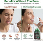 Herbtonics Raw Apple Cider Vinegar Capsules 1500mg with Mother | Weight Management, Detox & Digestion Formula with GLP-1 Support | Unfiltered ACV for Metabolic Support | 240 Vegan Capsules