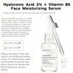 Hyaluronic Acid 2% + Vitamin B5 Face Serum, Moisturizing, Repairing Skin, Anti-aging, Soothing Dry Skin, Enhancing Skin Elasticity, Feminine Plump & Smooth Skin Facial Care Serum