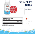 KAL DHEA Vegetarian Tablets, 25 mg, 60 Count