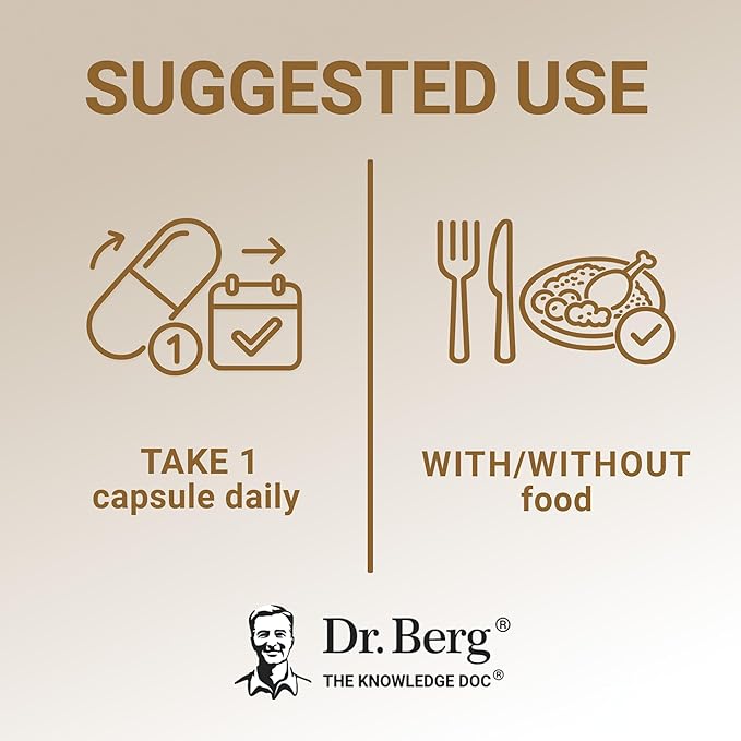 Dr. Berg Maximum Strength 2-in-1 Vitamin D3 K2 10,000 IU | Naturally Derived D3 | 4X Lab-Tested & Verified | High Absorption Formula | K2 D3 Vitamin Supplement - 120 Capsules