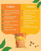 Premium 5-in-1 1100mg Turmeric Curcumin with Black Pepper for Maximized Bioavailability, Plus Boswellia & White Willow. USDA Organic Joint Support, Made in the USA and 3rd Party Tested. 180 Ct.