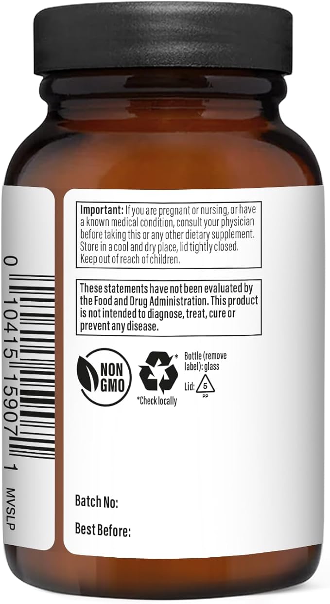 RestVeda 32™ Sleep Support – Ayurvedic Herbal Tablets with Ashwagandha, Brahmi, Valerian & More. Natural, Vegan, Non-Habit Forming Formula for restful, rejuvenating Sleep. 60 Tablets.