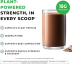 POWERLIFE High Impact Plant Protein Powder with 3000 MG of HMB, Plant-Based, No Sugar Added, Vegan, Keto Friendly, Non-GMO (Chocolate - New Formula)
