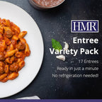 HMR Variety Entrée Packs |Pre-packaged Lunch or Dinner to Support Weight Loss| Ready to Eat Meals |10-20 grams of Protein per Entrée | Low Calorie Food | 7-8oz Servings per Meal (8 Ounce (Pack of 17))