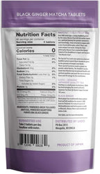 Ujido Black Ginger Matcha Tablets, 180 Tablets – Japanese Matcha Powder – Thai Black Ginger – Hand-Picked Green Tea Leaf Powder – Antioxidant Superfood – Natural Caffeine, Chlorophyll, & EGCG