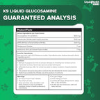 LIQUIDHEALTH Pets K9 Liquid Glucosamine for Dogs, Puppies, Senior Canines with Chondroitin, MSM, Hyaluronic Acid - Dog Vitamins for Hip Joint Health, Dog Joint Oil, Joint Juice - Made in USA (2 Pack)