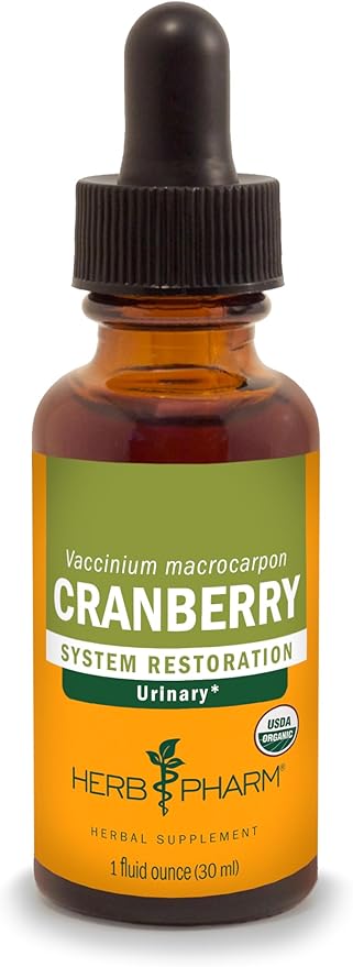 Herb Pharm Certified Organic Cranberry Liquid Extract for Urinary Tract Support - 1 Ounce
