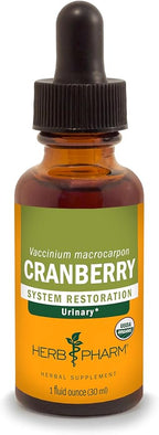 Herb Pharm Certified Organic Cranberry Liquid Extract for Urinary Tract Support - 1 Ounce