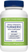 The Vitamin Shoppe Turmeric Curcumin 900MG - Joint Comfort, Antioxidant Support & Healthy Inflammation Response (60 Capsules)