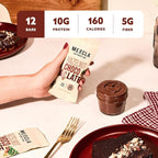 Mezcla Puff-Crispy Plant Based Protein Bars - Hazelnut Chocolate - Healthy Snacks for Adults & Hazelnut Spread Fans - School & Office Snacks - Gluten Free, Vegan, Non GMO, 10g Protein - 12 Count