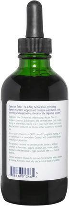 Vitanica Digestion Tonic, Gas and Bloating Relief Supplement, Organic, Improve Digestive Function & Gut Health, for Women & Men, Peppermint Oil Fennel Ginger & Aloe Vera Vegan, 4 Oz