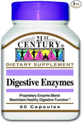 21st Century Digestive Enzymes Capsules, 60 Count (Pack of 3)