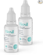 Biosil Collagen Booster Supplement - 1 fl oz Drops, Pack of 2 - Patented ch-OSA Activator for Skin, Hair, Nails & Joints - Supports Natural Production - 120-Day Supply