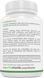 VitaMonk Dopify Dopamine Supplement Dopamine Booster with Uridine Monophosphate, Mucuna Pruriens, L-Theanine, Tyrosine and More - No Artificial Fillers, Just Brain Food - 60 Capsules