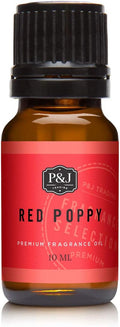 P&J Trading Fragrance Oil for Diffusers for Home - Red Poppy 10ml Fragrance Scents for Candle Making - Soap Making Supplies & Car Diffuser Scents