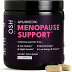 Menopause Supplements for 45+ Women | Hot Flash, Night Sweat & Mood Swing Relief | Ayurvedic Herbal Blend with Shatavari, Ashwagandha, Black Cohosh | Eases Dryness & Boosts Libido | 60 Capsules
