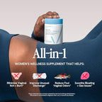 Happy V Dr. Formulated Vaginal Probiotics for Women Odor & Itch Support, Urinary & Gut Health, pH Balance | Womens Daily Probiotic with Patented Prebiotics & Lactobacillus for Feminine Wellness