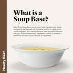Keto Chow Hearty Beef - Keto Soup Base Powder - Nutritionally Complete - Low Carb - Protein Rich - You Choose The Fat - Single Meal