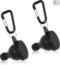 2 Pcs Protein Powder Container, Protein Powder Travel Container, Protein Powder Container to Go, Pre Workout/Gym Supplemen Keychain (Black, 100ml)