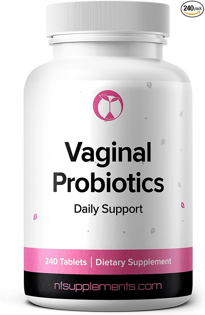 Natural Foundation Supplements Vaginal Probiotics Supplement Supports PH Balance & Intimate Flora 240 Tablets 3 Billion CFU (240, Vaginal Probiotics)