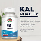 KAL N-Acetyl Cysteine Plus Tablets, 60 Count