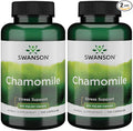 Swanson Chamomile Stress Support - Made with German Chamomile Flower - Herbal Supplement to Promote Stress, Relaxation and Sleep Support - Helps Easy Body and Mind - (120 Capsules), 2 Pack