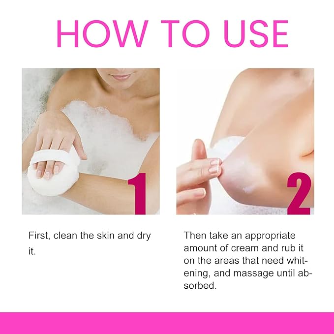 Vitamin C Skin Whitening Cream,Dark Spot Remover for Face,Skin Lightening Cream for Intimate Areas,Neck,Armpit,Elbow, Inner Thigh and Knees,Improve Underarm Dullness Odor