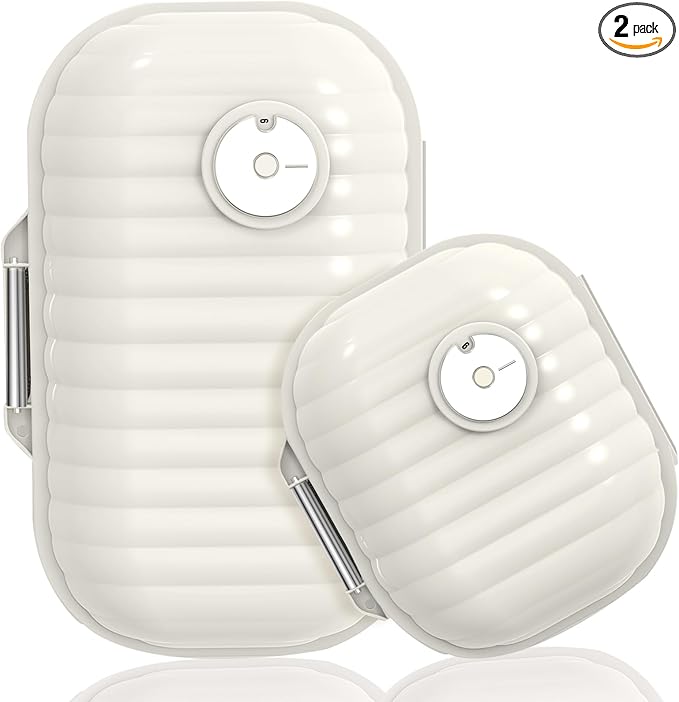 Travel Pill Organizer, 2 Pack Portable Pill Box 7 Day Small Pill Case Moisture Proof Daily Medicine Vitamin Container for Vitamins, Supplements Medication Tracker Travel Essentials (Small+ Large)