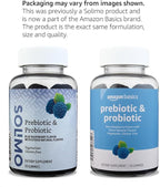 Amazon Brand - Solimo Prebiotic & Probiotic Gummies, Two Billion CFU, Blue Raspberry, 50 Count (2 per Serving) (Pack of 2)