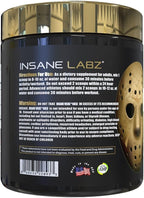 Insane Labz Insane Veinz Gold, Nitric Oxide Non Stimulant pre Workout Powder, Loaded with Hydromax, Nitrosigine, Increases Vascularity and Blood Flow, 30 Srvgs, Fruit Punch