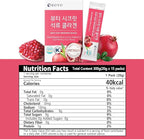 BOTO Beauty Secret Pomegranate Collagen 20g - Korean Beauty Collagen Jelly Stick, Low Molecular Fish Collagen, Pomegranate Flavored - Packs of 15