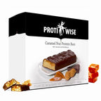 ProtiWise Protein Bar – 15g Protein, Low Carb, Low Sugar, High Fiber, Low Calorie Meal Replacement Nutrition Bar, Healthy Snack for Weight Management Diet (Caramel Nut)-Pack of 12 (7/Box)