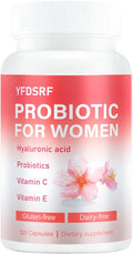 Women's Vaginal Probiotic Supplement for Intimate Health & pH Balance | with Hyaluronic Acid, Multi-Collagen, Vitamin C | Supports Comfort, Moisture & Antioxidant Defense | 120 Capsules (1)
