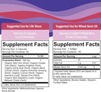 SPRIGS Life Wave Phase 2 Hormonal Support Kit for Women | Supplements for Healthy Hormone Balance, Regular Menstrual Cycle, Balanced Mood & Fertility | 120 Herbal Capsules & 60 Wheat Germ Oil Softgels