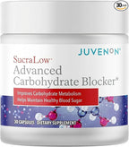 Juvenon SucraLow Advanced Carb Blocker – Supports Blood Sugar, Reduces Carb & Starch Absorption, Aids Metabolism & Limits Fat Storage – Mealtime Supplement for High-Carb Meals (30 Capsules)