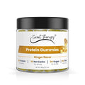 120 Sugar Free Protein Ginger Gummies with 1g per gummy & High Fiber | High Protein Snacks| Healthy Snacks for Adults| Plant Based | Fiber Gummies for Adults| Low carb 1g Net Carb, Stevia, Natural Flavor. (Ginger)