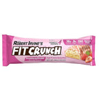 FITCRUNCH Snack Size Protein Bars, 6-Layer Baked Bar, 3g of Sugar & Soft Cake Core (18 Bars, Strawberry Strudel)