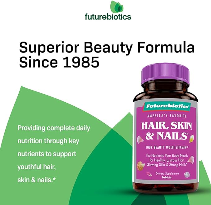 Futurebiotics Hair, Skin, & Nails Beauty Multivitamin, 135 Tablets