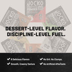 Jocko Fuel Whey Protein Powder, Strawberry Milkshake, 22g Protein, Digestive Enzymes + Probiotic Blend, No Sugar Added, with Essential Amino Acids + Electrolyte Minerals, 27 Servings