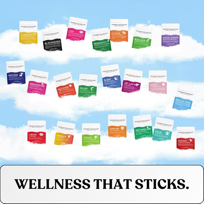 The Patch Collection® - Ultimate Menopause Support Patch for Women | Hot Flushes, Night Sweats, Fatigue, Mood, Sleep | 100% Natural & Vegan, Latex Free (Pack of 15)