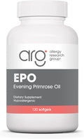 Allergy Research Group EPO - Evening Primrose Oil for Men & Women, for Dry Eyes, Omega-6, GLA Gamma-Linolenic Acid, 500mg Supplement - 120 Count