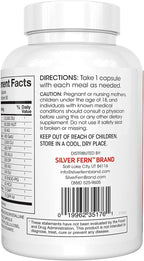 Silver Fern Brand Ultimate Digestive Enzyme Supplement - 1 Bottle = 90 Capsules - High Potency, Multi Enzyme - Digestive Comfort & Food Tolerance - Hemicullulase, Peptidase, Maltase, More